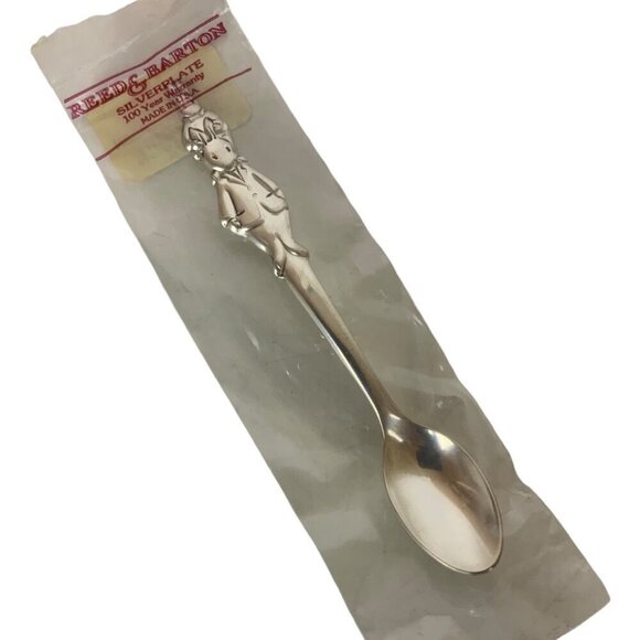 Reed & Barton for Royal Doulton Bunnikins 3 Pc Childrens Flatware Silverplate - Picture 3 of 9